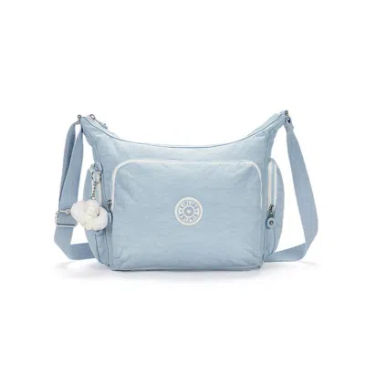 Kipling 凯浦林 女袋中性风包包斜挎百纳牛角包|gabb In Blue