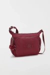 Kipling Gabb Nylon Crossbody Bag In Lounge Wine, Women's At Urban Outfitters In Burgundy