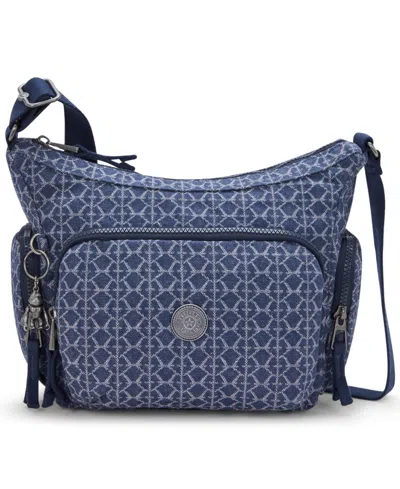 Kipling Gabb Small Crossbody Bag In Signature Denim