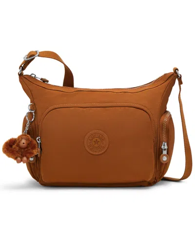 Kipling Gabbie Large Nylon Zip-top Crossbody Bag In Stylish Mokka