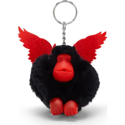 Kipling Halloween Devil Monkey Keychain In Halloween Red