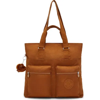 Kipling India 16" Laptop Tote Bag In Stylish Mokka