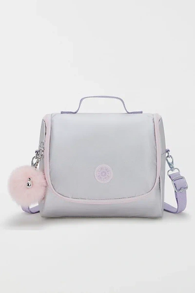 Kipling Kichirou Lunch Bag In Silver Glow Metallic At Urban Outfitters In Gray