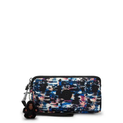 Kipling Lowie Printed Wristlet Wallet In Blue