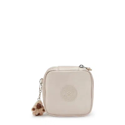 Kipling Luz Metallic Jewelry Pouch In Brown