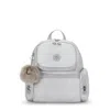 Kipling Matta Metallic Backpack In Silver