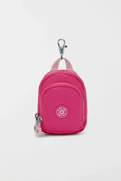 Kipling Mini Seoul Key Charm In Intense Rose At Urban Outfitters