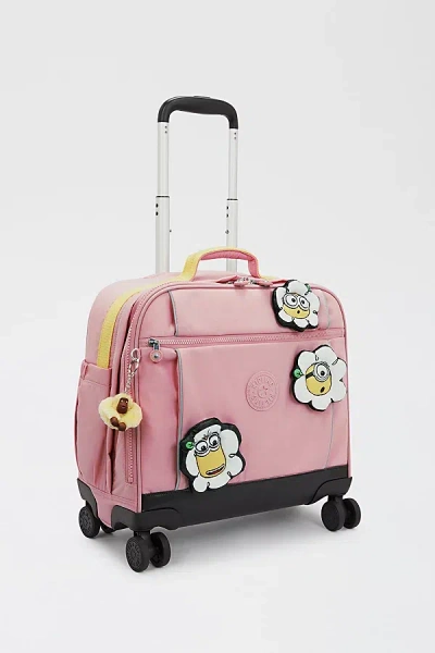 Kipling Minions Storia 4-wheeled Rolling Luggage In Pink Daisy, Women's At Urban Outfitters