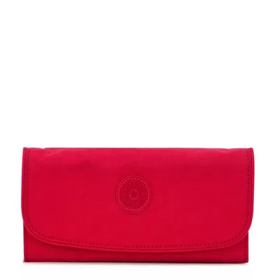 Kipling Money Land Snap Wallet Black Noir In Red