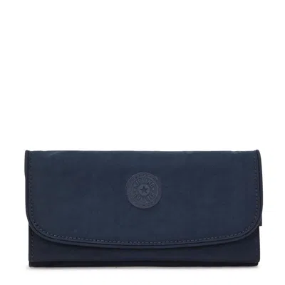 Kipling Money Land Snap Wallet In Blue