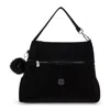 Kipling Neville Corduroy Shoulder Bag In Black