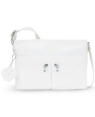 Kipling New Angie Handbag In Pure Alabaster