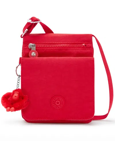 Kipling New Eldorado Crossbody Bag In Red Rouge