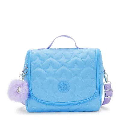 Kipling New Kichirou Metallic Lunch Bag In Blue