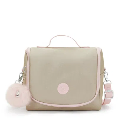 Kipling New Kichirou Metallic Lunch Bag In Neutral