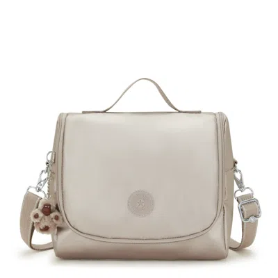 Kipling New Kichirou Metallic Lunch Bag In Neutral