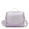 Kipling New Kichirou Metallic Lunch Bag In Purple