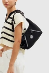 Kipling Nikki Heritage Nylon Shoulder Bag In Black, Women's At Urban Outfitters