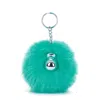 Kipling Pompom Monkey Keychain In Green