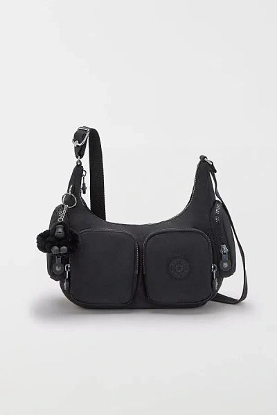 Kipling Rikka Small Cargo Nylon Crossbody Bag In Black Noir, Women's At Urban Outfitters In Black