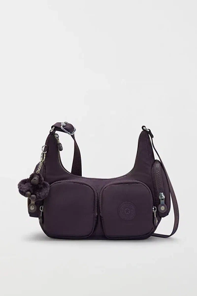 Kipling Rikka Small Cargo Nylon Crossbody Bag In Purple, Women's At Urban Outfitters In Purple