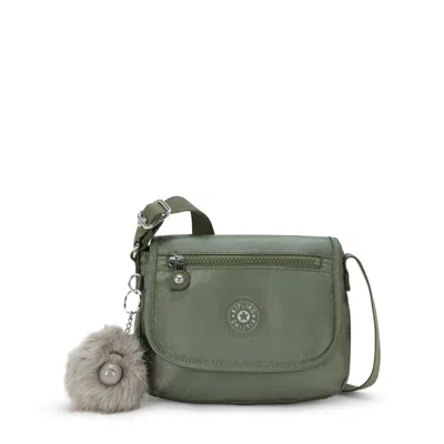 Kipling Sabian Metallic Crossbody Mini Bag In Green