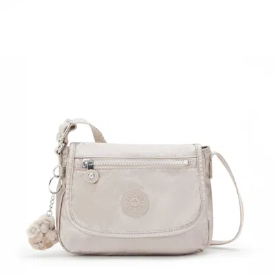 Kipling Sabian Metallic Crossbody Mini Bag In White