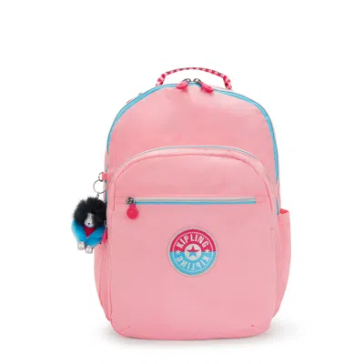 Kipling Seoul Extra Large 17" Laptop Backpack In Pink