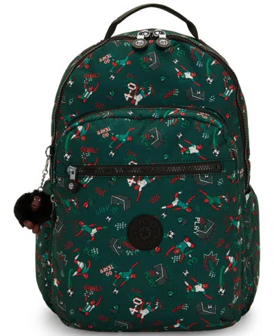 Kipling Seoul Lap 15" Laptop Backpack In Green
