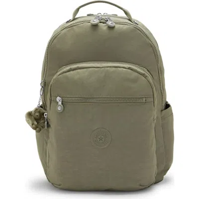 Kipling Seoul Large 15" Laptop Backpack In Almost Sage