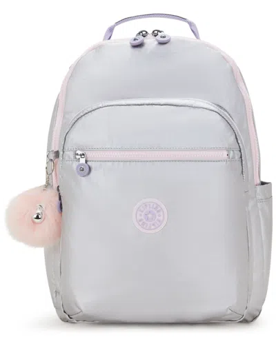 Kipling Seoul Large 15" Laptop Backpack In Silver