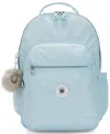 Kipling Seoul Medium Backpack In Bridal Blue