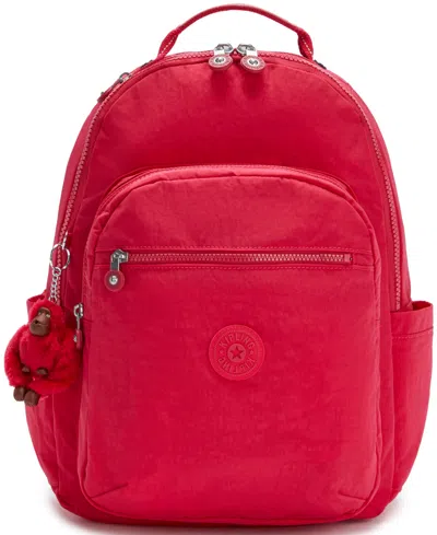 Kipling Seoul Medium Backpack In True Pink