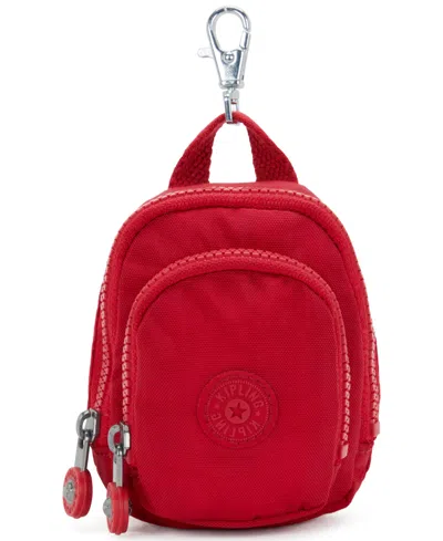 Kipling Seoul Mini Keychain Charm In Red