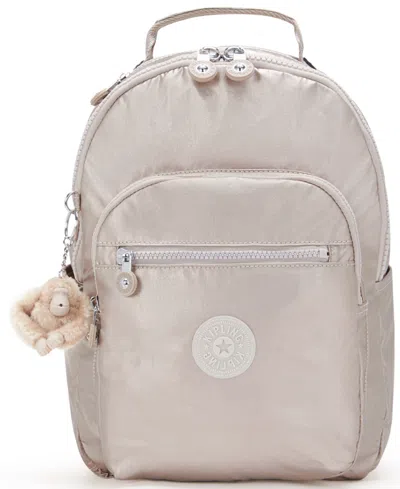 Kipling Seoul Small Backpack In Metallic Glow