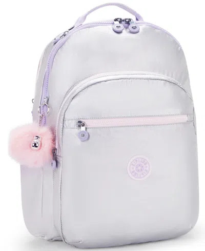 Kipling Seoul Xl Backpack In Silver