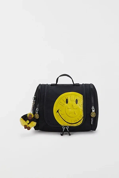 Kipling Smiley Gloria Toiletry Bag In Yellow Fun Black At Urban Outfitters
