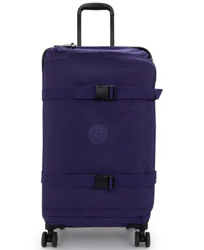Kipling Spontaneous Large Rolling Luggage In Purple