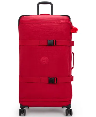 Kipling Spontaneous Large Rolling Luggage In Red