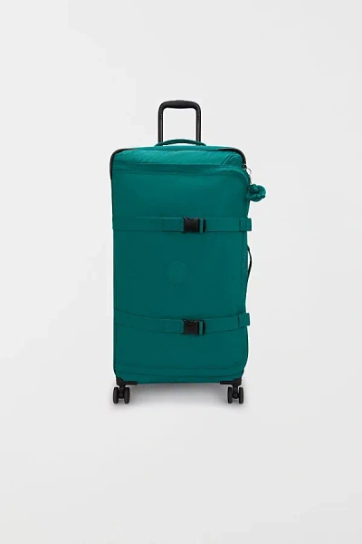Kipling Spontaneous Nylon Large Rolling Luggage In Outspoken Green At Urban Outfitters In Red