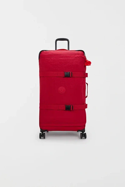 Kipling Spontaneous Nylon Large Rolling Luggage In Ruby Red At Urban Outfitters