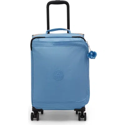 Kipling Spontaneous Small Rolling Luggage In Vintage Blue