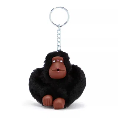 Kipling Sven Monkey Keychain Peacock Teal In Black