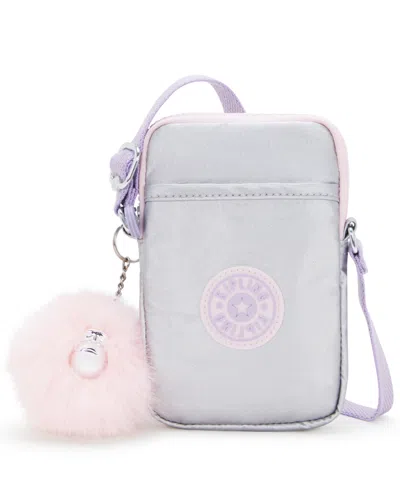 Kipling Tally Crossbody Bag In Silver Glow Metallic