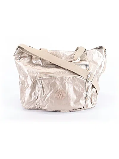 Pre-owned Kipling Weekender In Gold