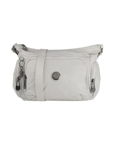Kipling Woman Cross-body Bag Light Grey Size - Synthetic Fibers In Gray