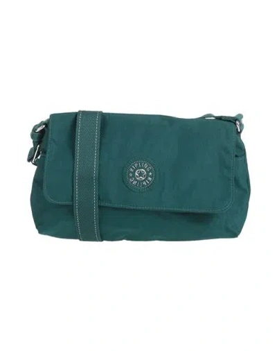 Kipling Woman Cross-body Bag Dark Green Size - Polyamide In Red