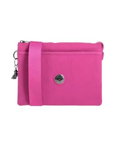 Kipling Woman Cross-body Bag Fuchsia Size - Polyamide In White