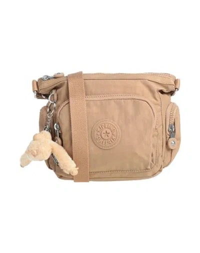 Kipling Woman Cross-body Bag Light Brown Size - Polyamide In White