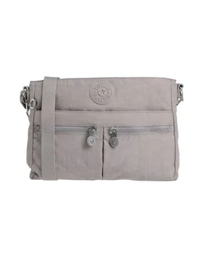 Kipling Woman Cross-body Bag Light Grey Size - Polyamide In Gray
